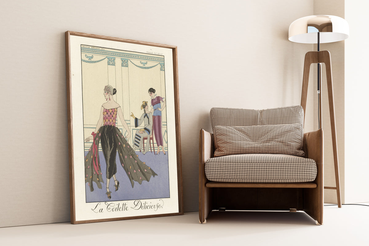 George Barbier — La Toilette délicieuse | Art Deco Fashion Print