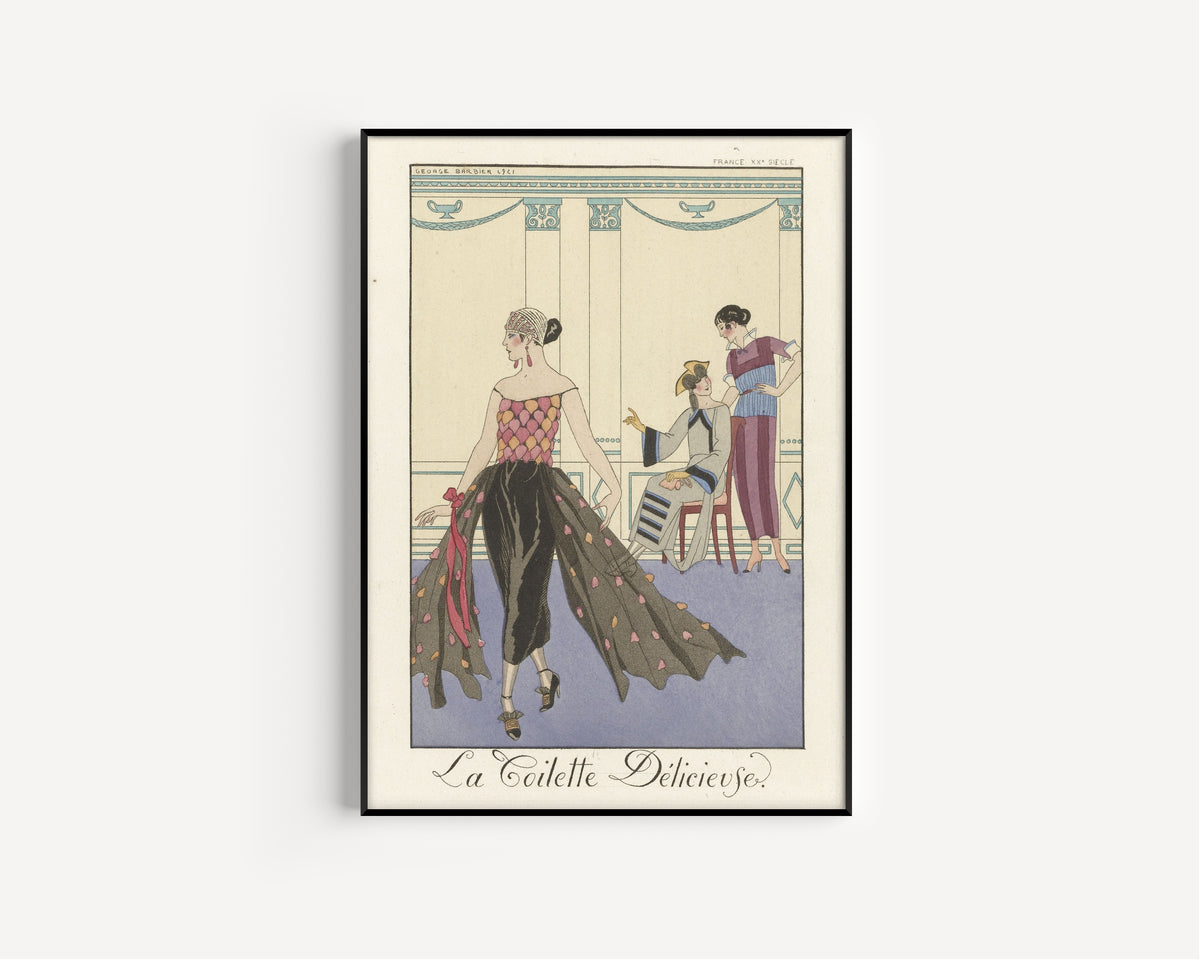George Barbier — La Toilette délicieuse | Art Deco Fashion Print