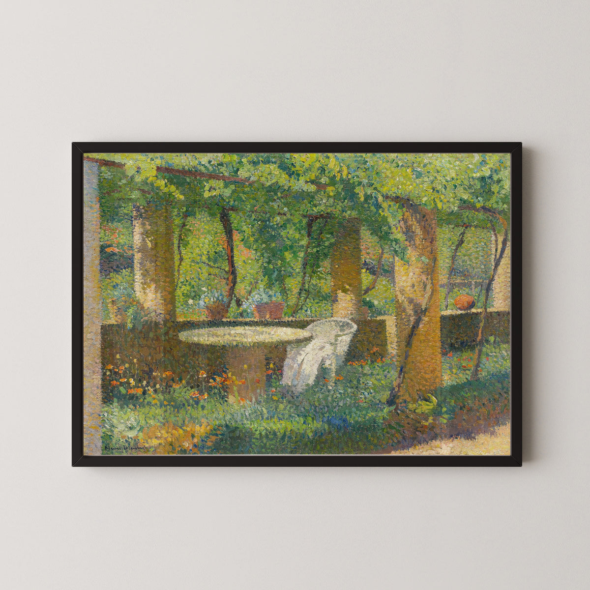 Henri Martin — La Tonnelle de Marquayrol | Pointillist Landscape Print