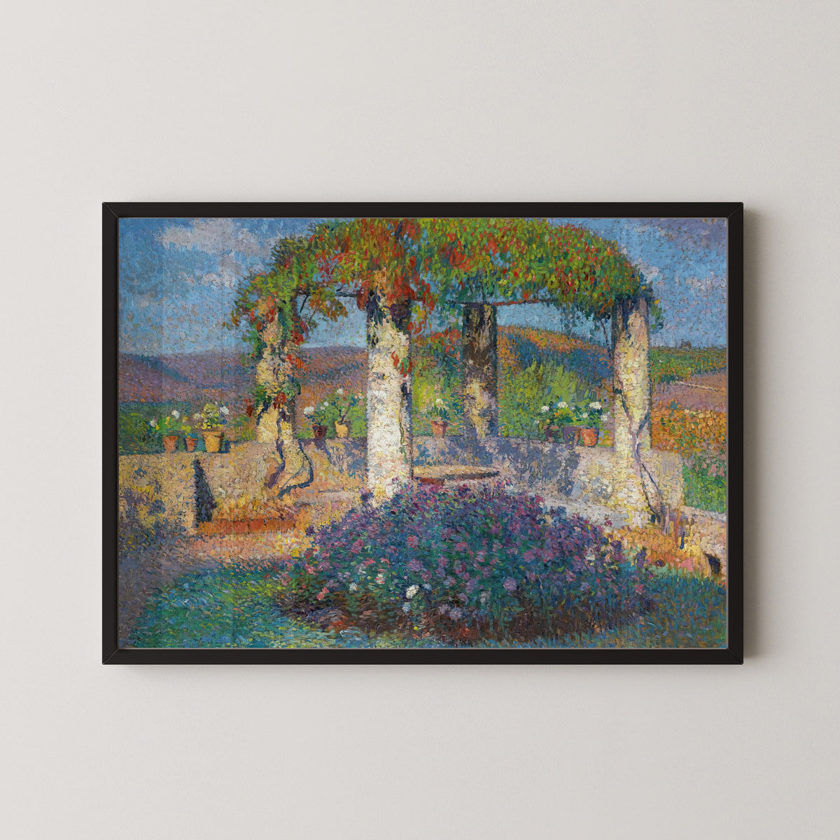 Henri Martin — La Tonnelle de l'angle nord-ouest du parc de Marquayrol | Pointillist Landscape Print