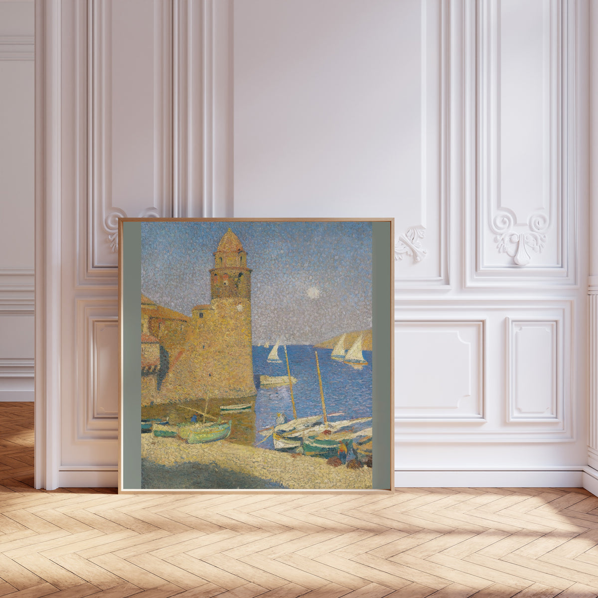 Henri Martin — La Tour de Collioure, lever de lune | Pointillist Landscape Print