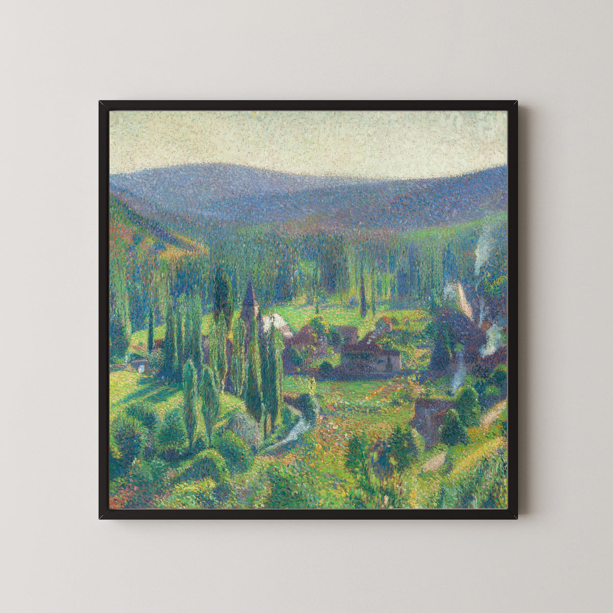 Henri Martin — La Vallée du Vert à Labastide-du-Vert | Pointillist Landscape Print