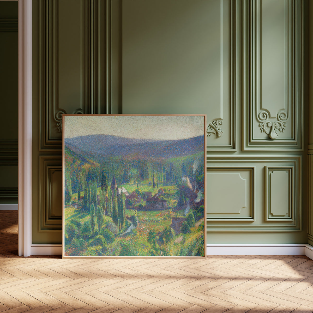 Henri Martin — La Vallée du Vert à Labastide-du-Vert | Pointillist Landscape Print