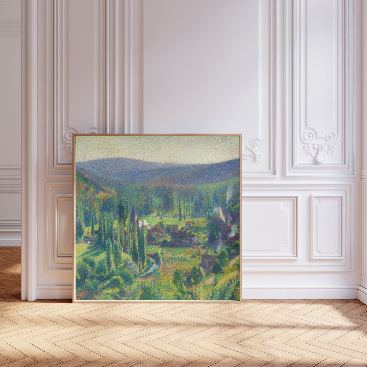 Henri Martin — La Vallée du Vert à Labastide-du-Vert | Pointillist Landscape Print