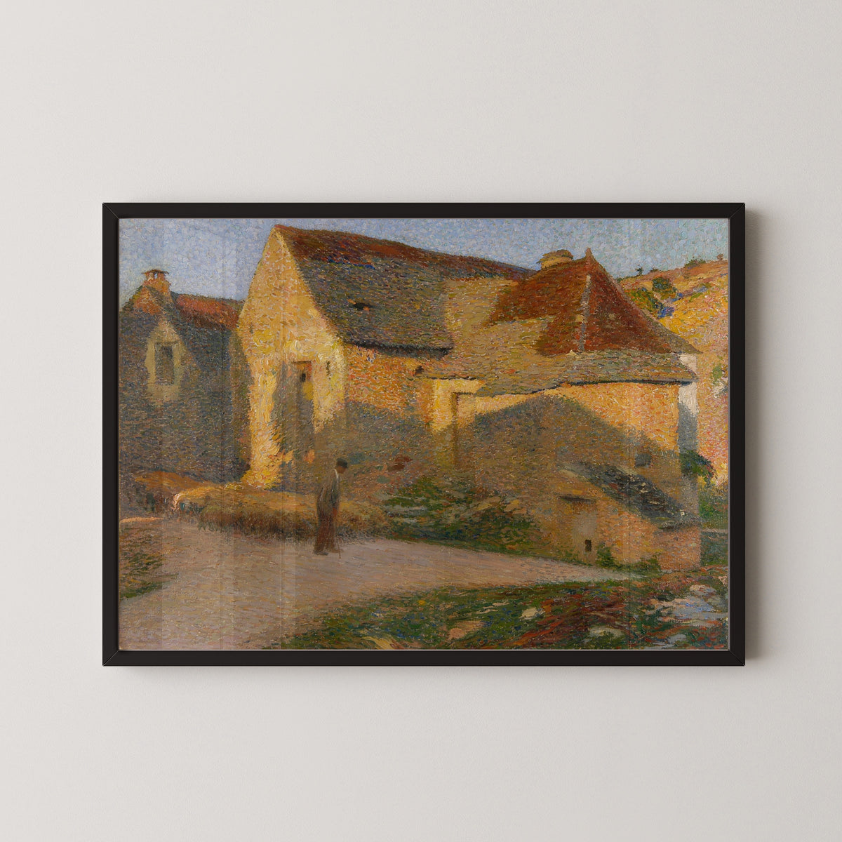 Henri Martin — La Vieille maison aux derniers rayons | Pointillist Landscape Print