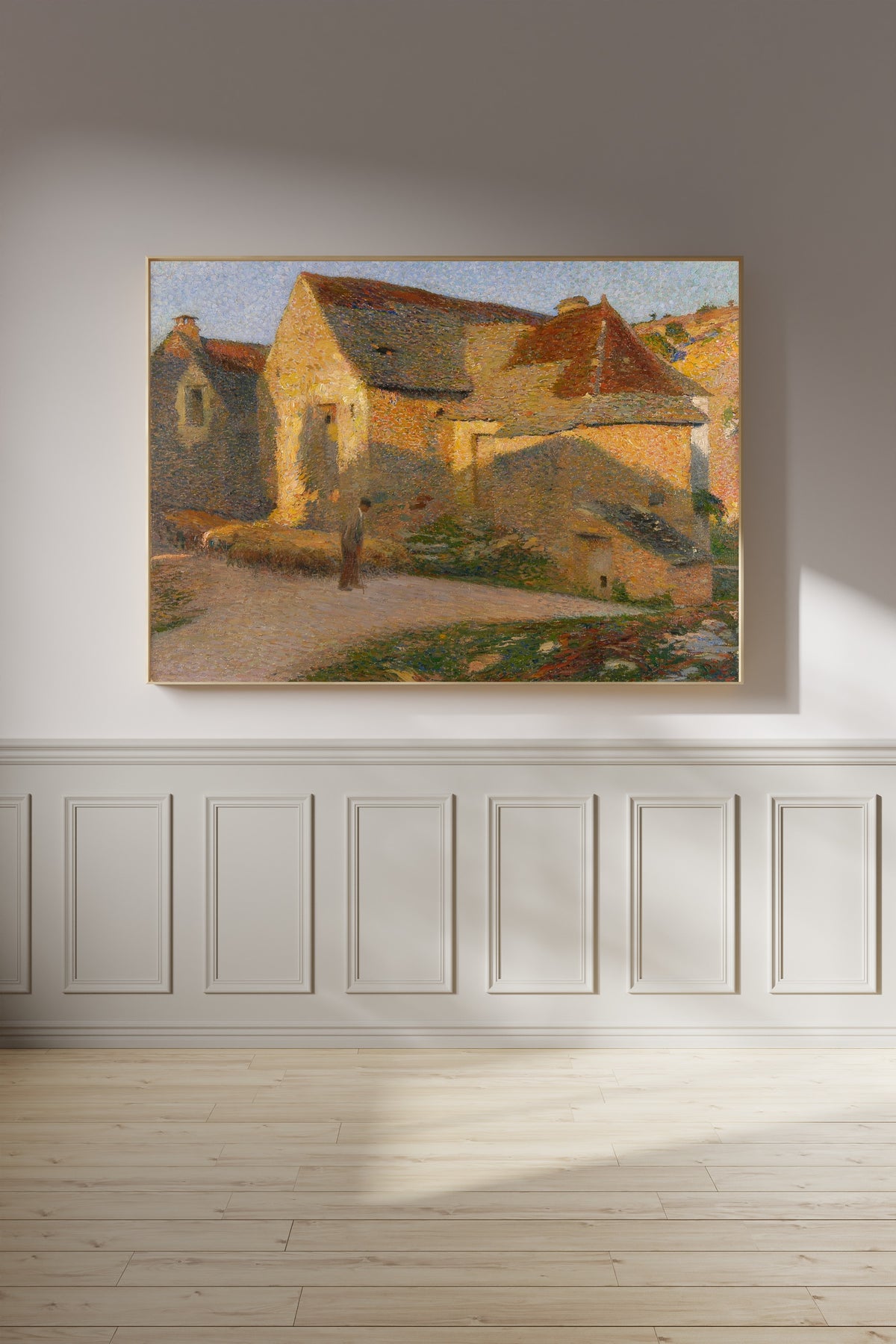 Henri Martin — La Vieille maison aux derniers rayons | Pointillist Landscape Print
