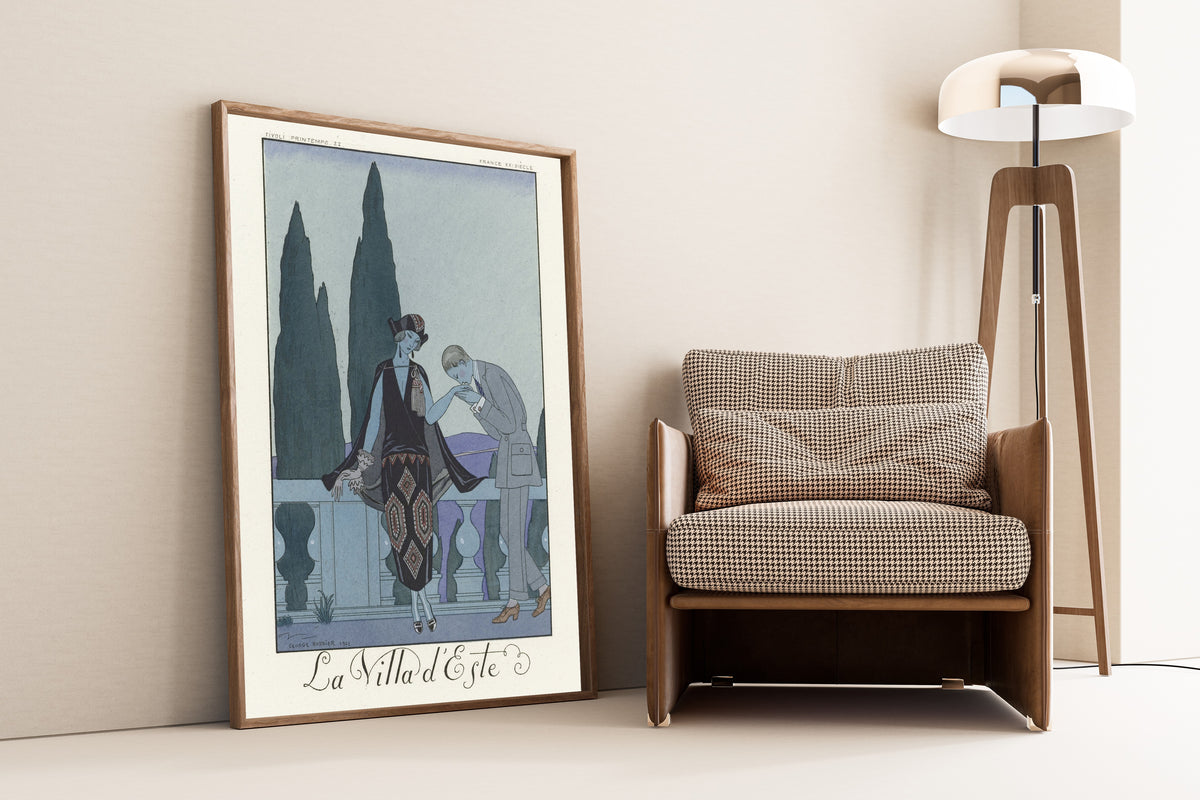 George Barbier — La Villa d'Este | Art Deco Fashion Print