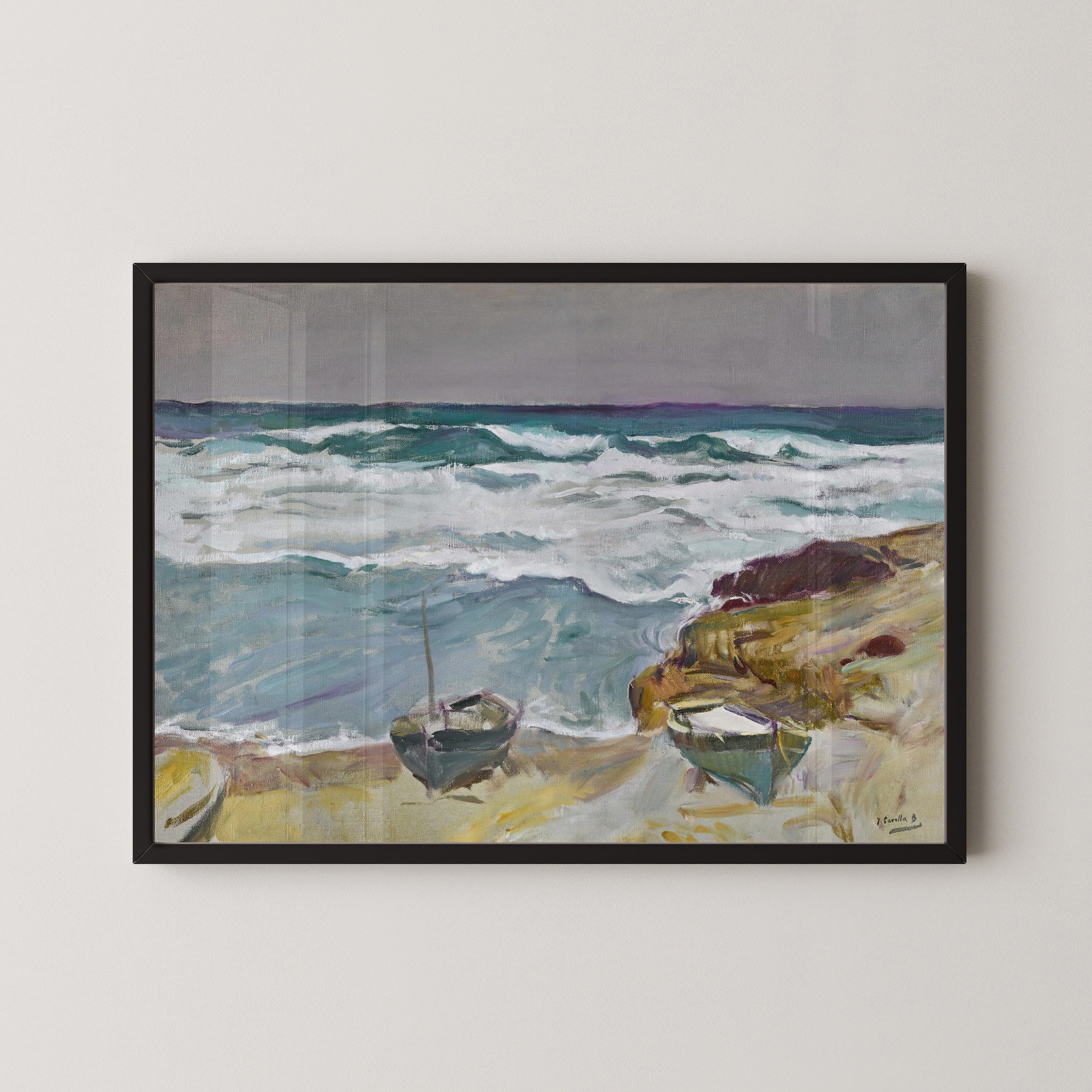 Joaquín Sorolla — La Caleta Beach, Málaga | Fine Art Print