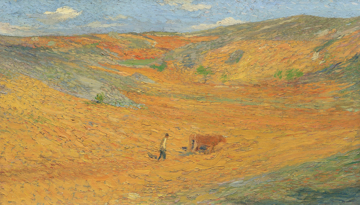 Henri Martin — Laboureur au fond d’une combe | Pointillist Landscape Print