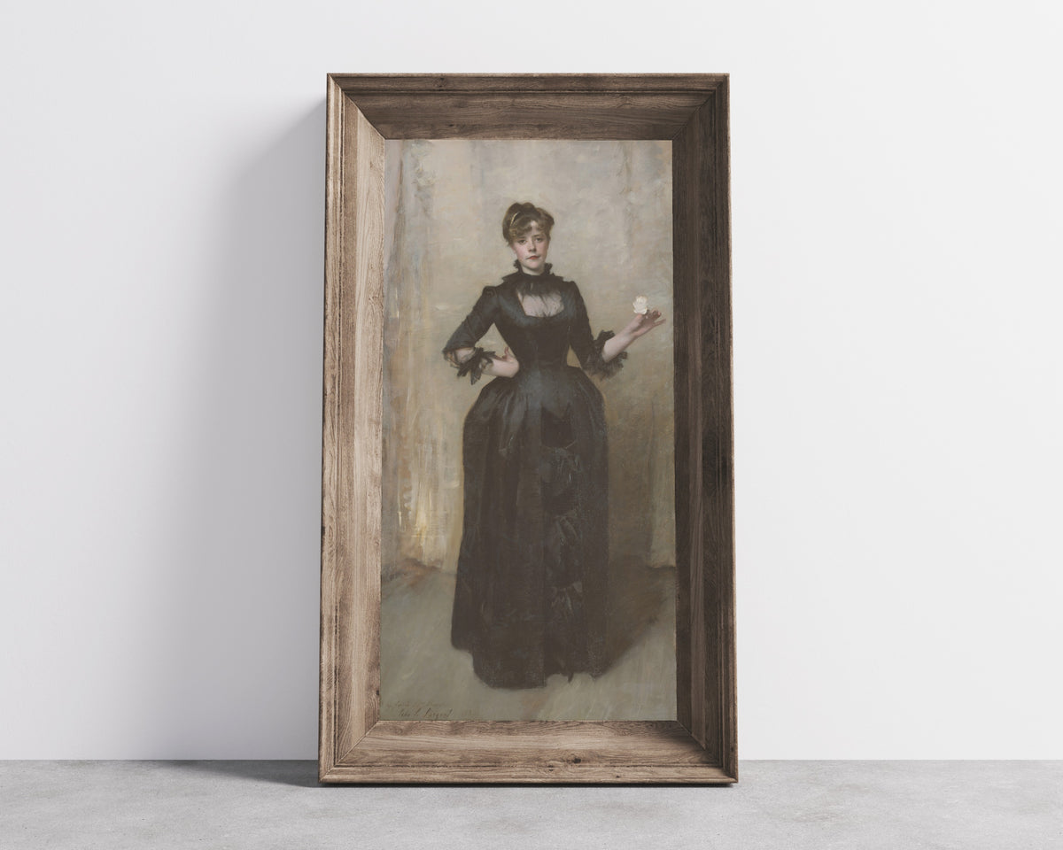 John Singer Sargent — Lady with the Rose (Charlotte Louise Burckhardt) | Fine Art Print