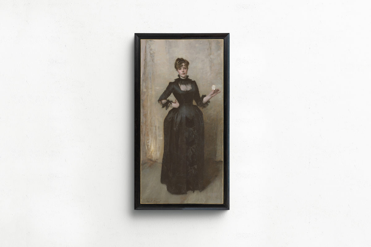 John Singer Sargent — Lady with the Rose (Charlotte Louise Burckhardt) | Fine Art Print
