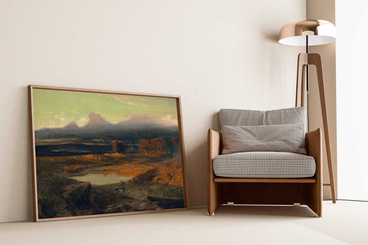 Arnold Böcklin — Landscape at Sunset | Landscape Fine Art Print