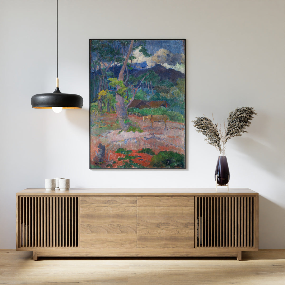 Paul Gauguin — Landscape with a Horse | Fine Art Print