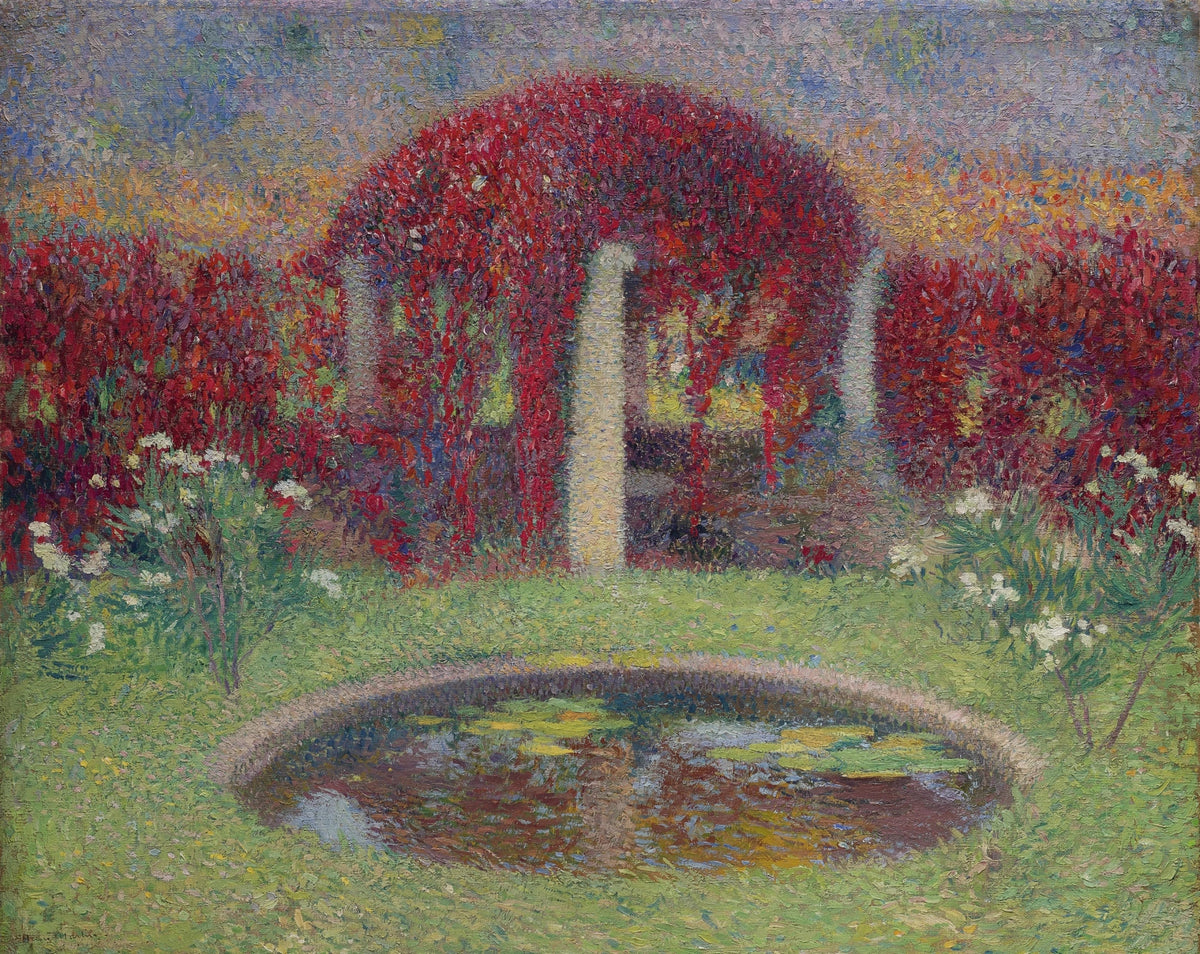 Henri Martin — Le Bassin et la tonnelle | Pointillist Landscape Print