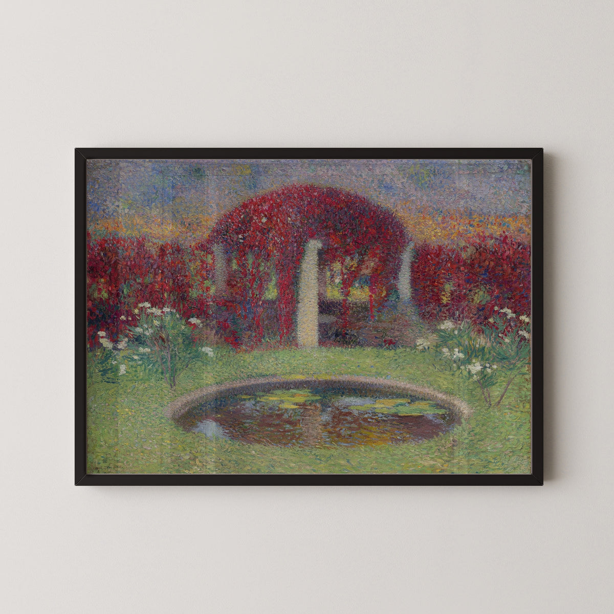 Henri Martin — Le Bassin et la tonnelle | Pointillist Landscape Print