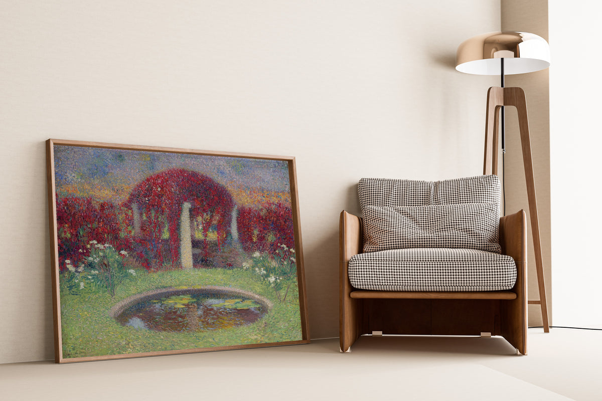 Henri Martin — Le Bassin et la tonnelle | Pointillist Landscape Print