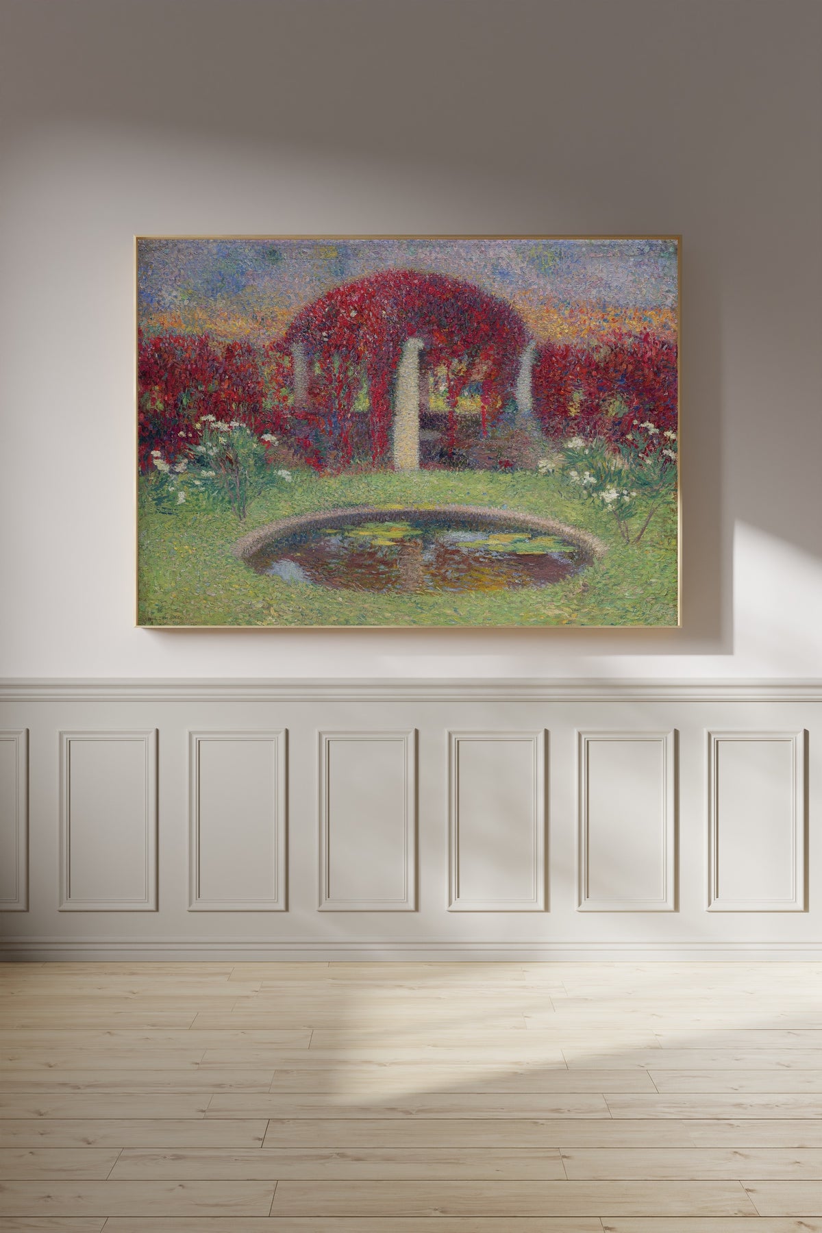 Henri Martin — Le Bassin et la tonnelle | Pointillist Landscape Print
