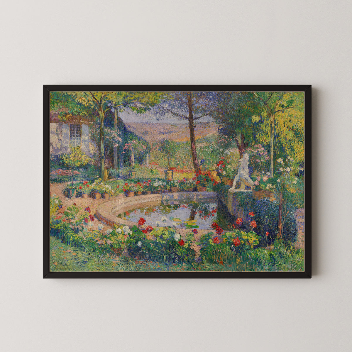 Henri Martin — Le Bassin principal du parc de Marquayrol à Labastide-du-Vert | Pointillist Landscape Print