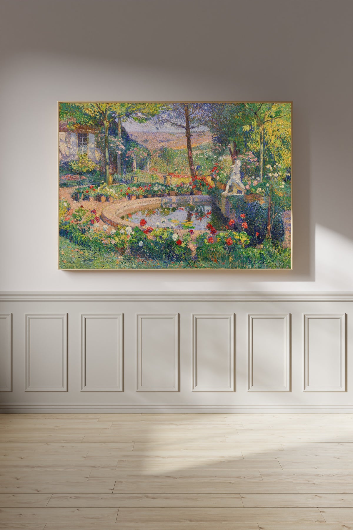 Henri Martin — Le Bassin principal du parc de Marquayrol à Labastide-du-Vert | Pointillist Landscape Print