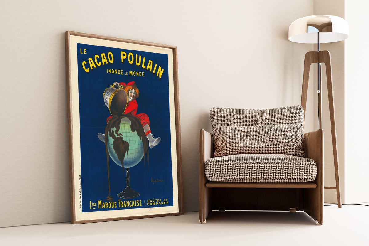 Leonetto Cappiello — Le Cacao Poulain inonde le monde | Vintage Poster Print