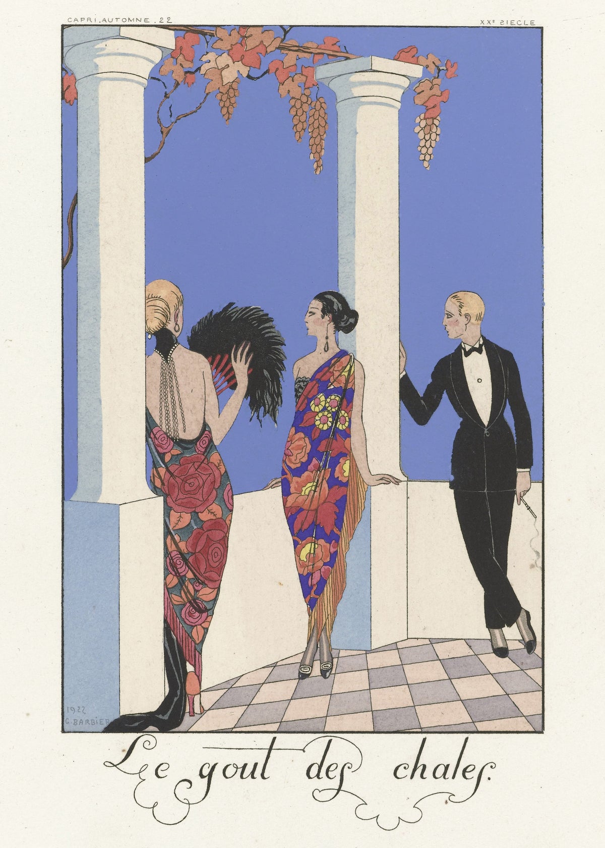 George Barbier — Le Goût des châles | Art Deco Fashion Print