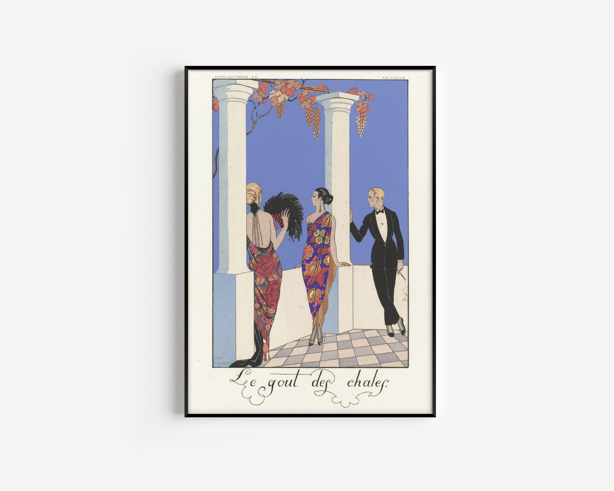 George Barbier — Le Goût des châles | Art Deco Fashion Print