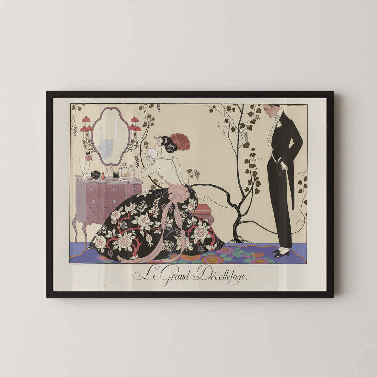 George Barbier — Le Grand Décolletage | Art Deco Fashion Print