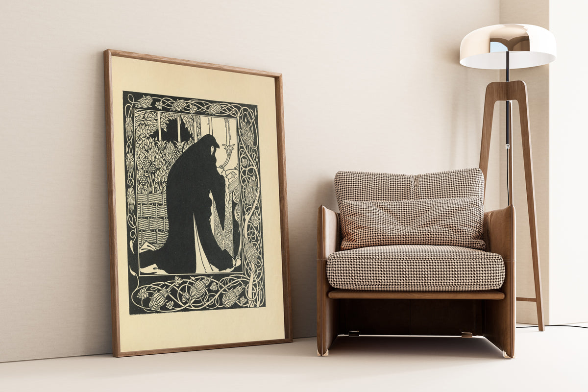 Aubrey Beardsley — Le Morte Darthur: How Queen Guenever Made Her a Nun | Art Nouveau Illustration Print
