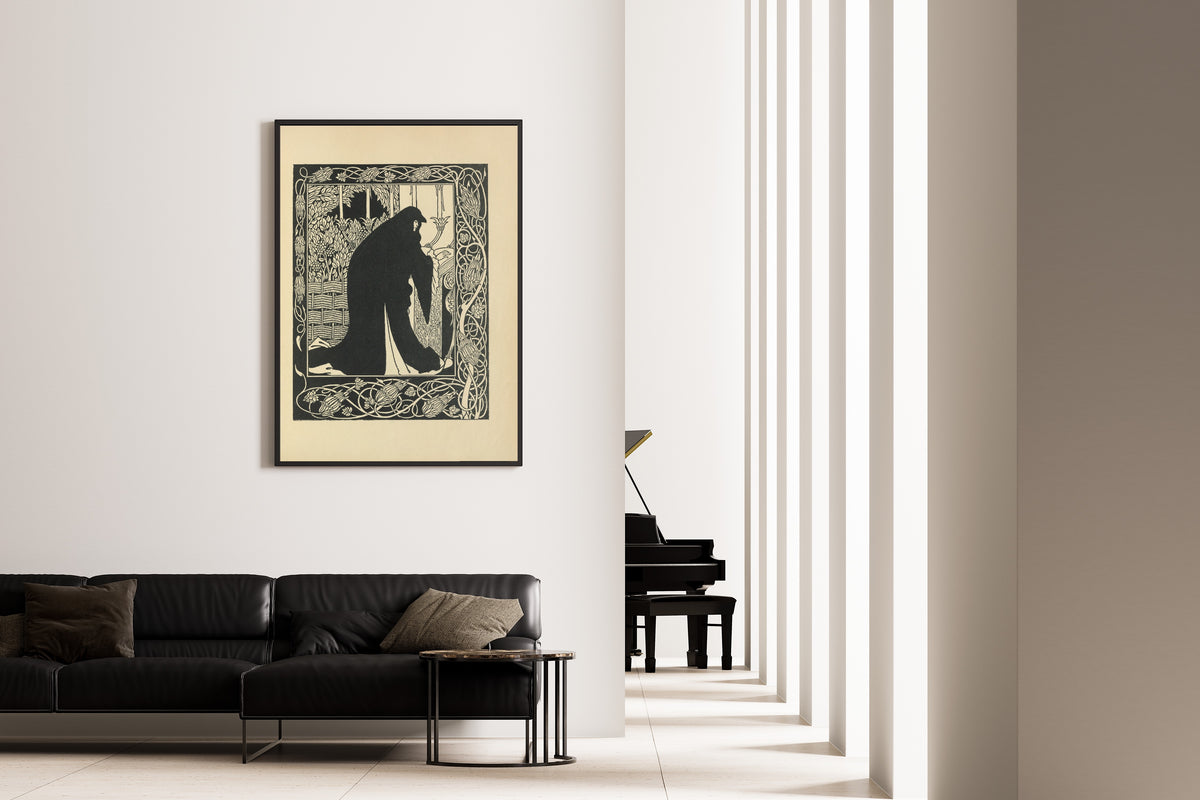 Aubrey Beardsley — Le Morte Darthur: How Queen Guenever Made Her a Nun | Art Nouveau Illustration Print