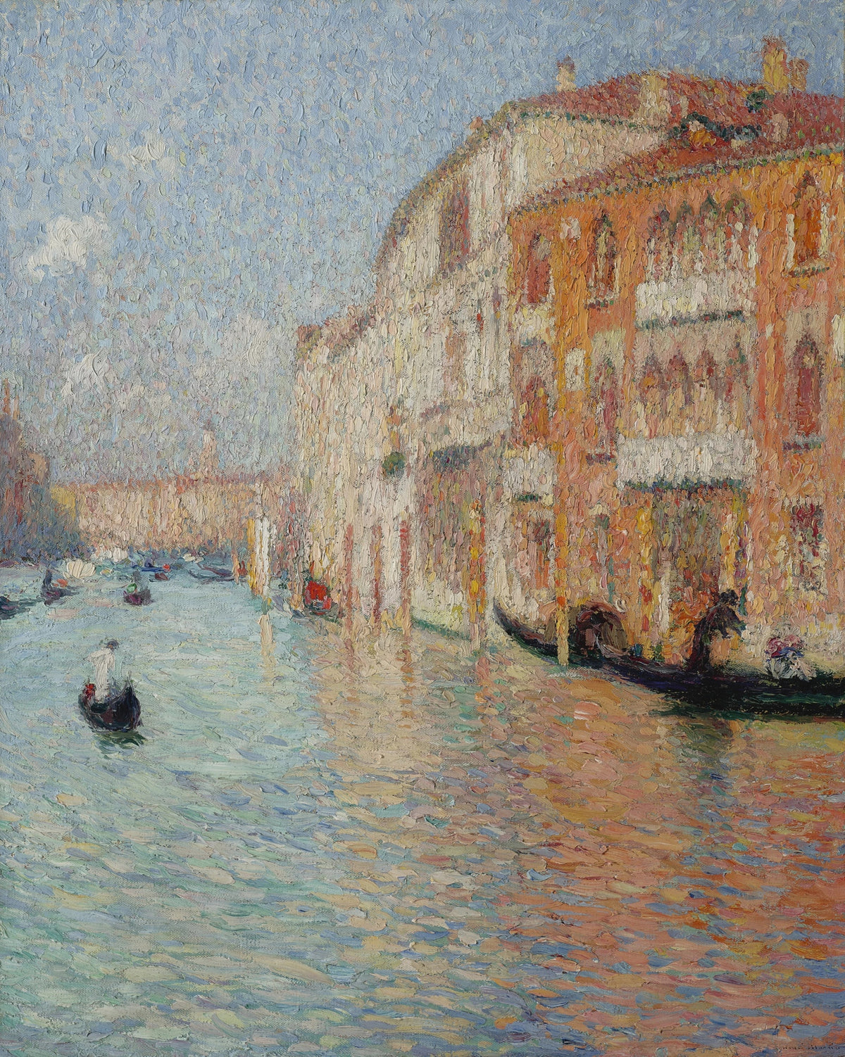 Henri Martin — Le Palais jaune, Venise | Pointillist Landscape Print