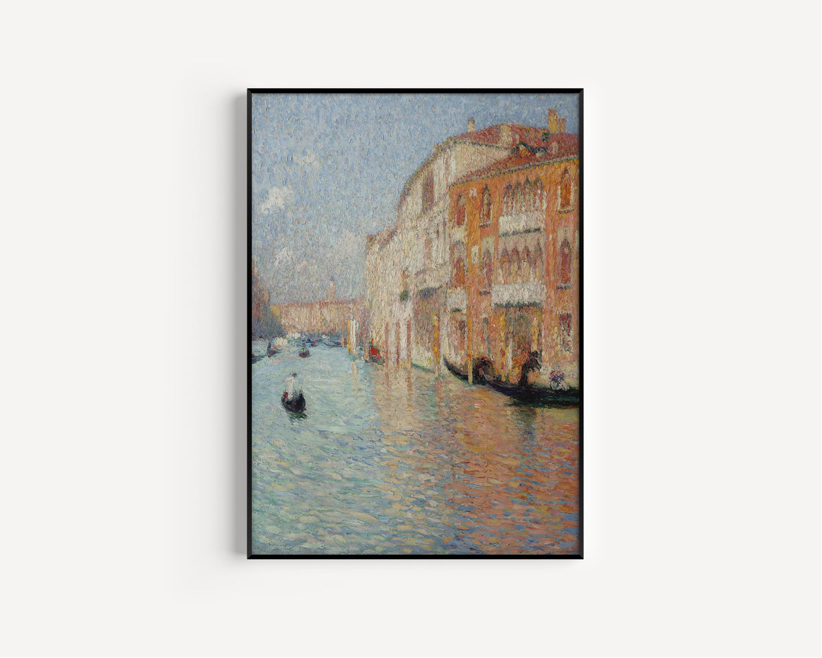 Henri Martin — Le Palais jaune, Venise | Pointillist Landscape Print