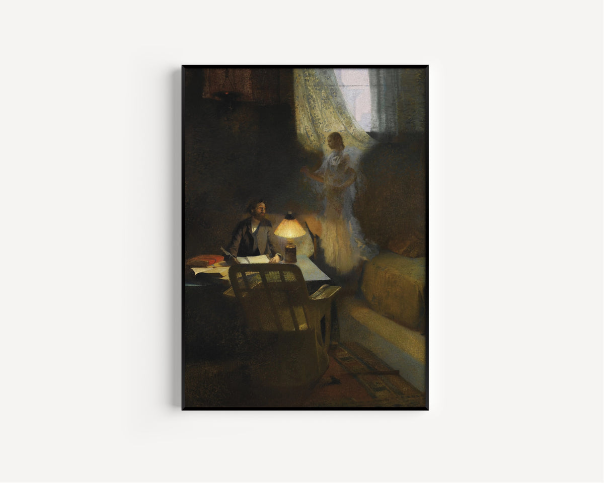 Henri Martin — Le Philosophe ou L'Inspiration du poète | Symbolist Art Print