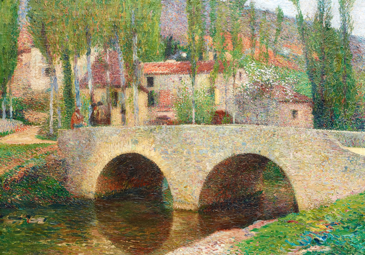 Henri Martin — Le Pont à Labastide-du-Vert | Pointillist Landscape Print