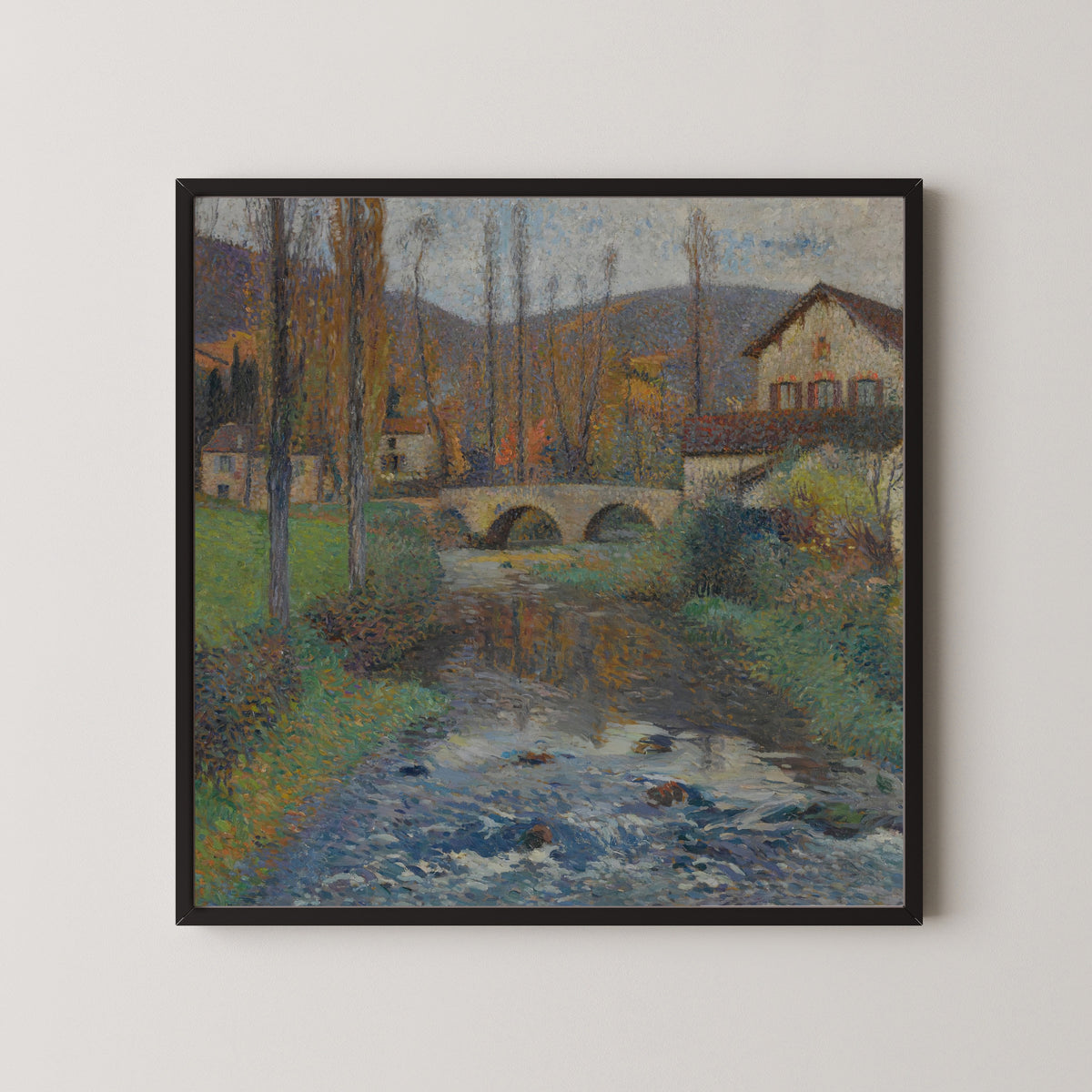 Henri Martin — Le Pont de Labastide-du-Vert (Autumn Foliage) | Pointillist Landscape Print