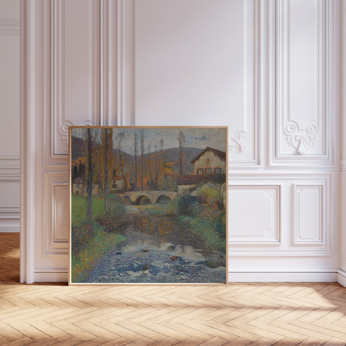 Henri Martin — Le Pont de Labastide-du-Vert (Autumn Foliage) | Pointillist Landscape Print