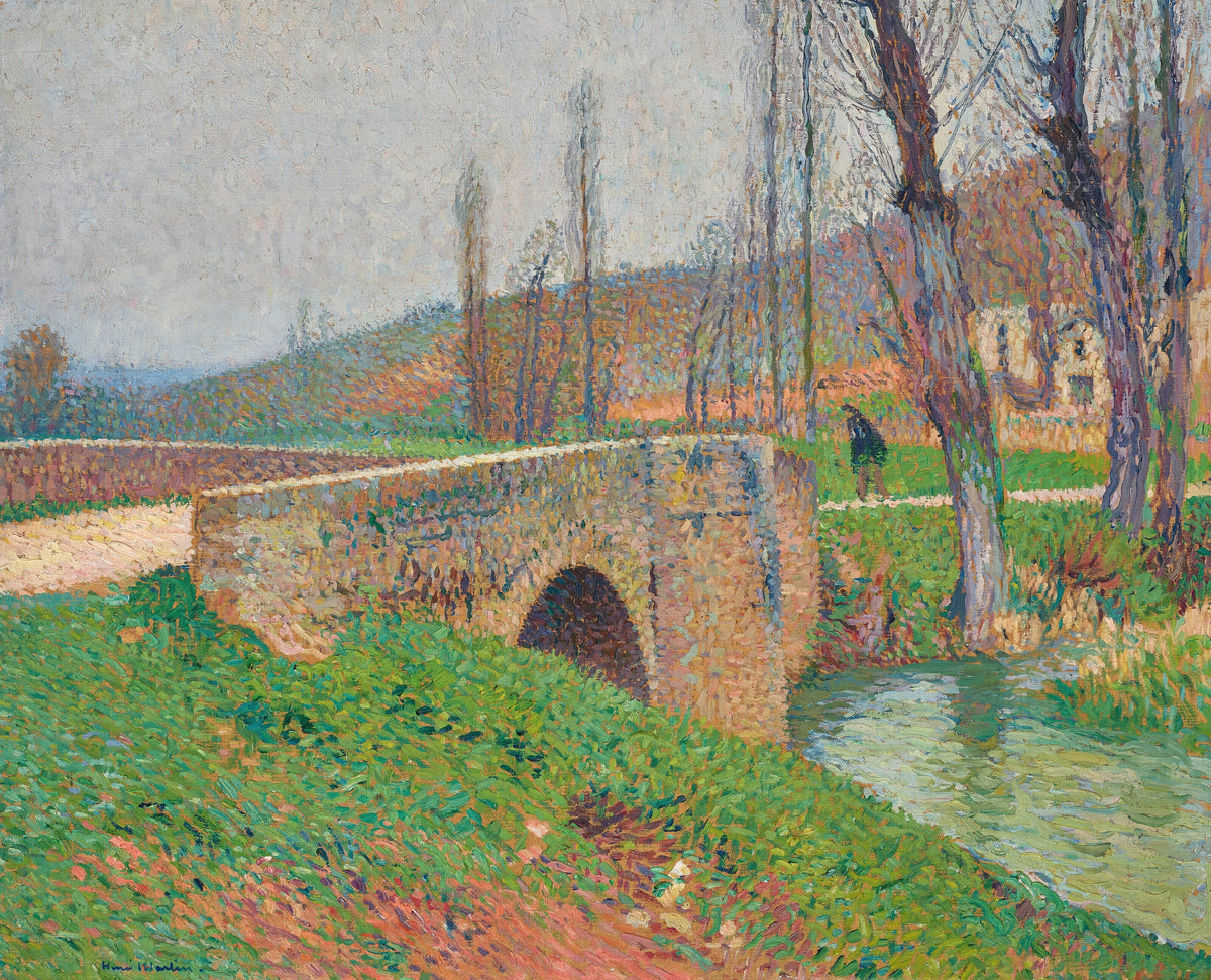 Henri Martin — Le Pont, temps gris | Pointillist Landscape Print
