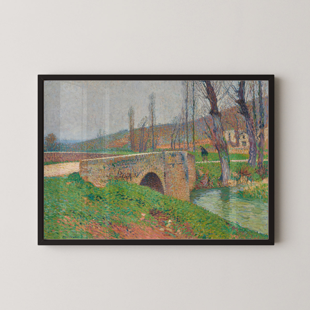 Henri Martin — Le Pont, temps gris | Pointillist Landscape Print