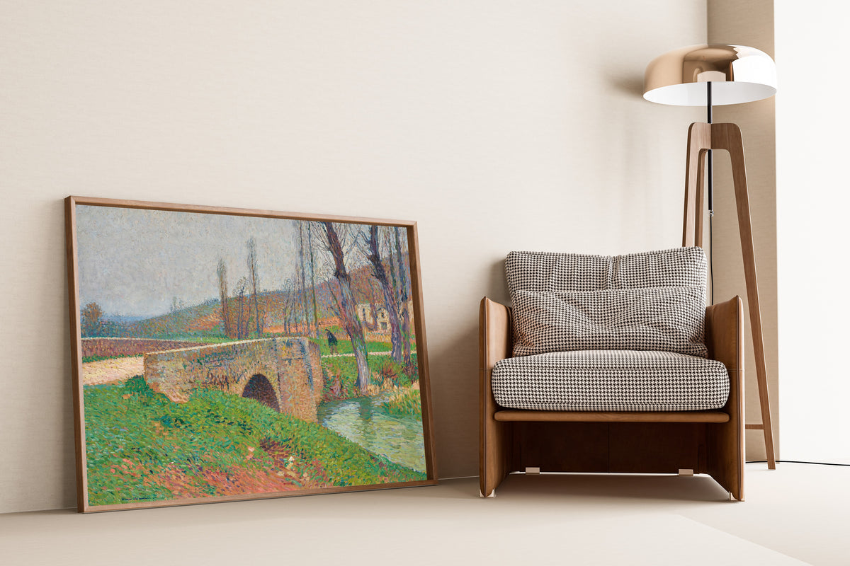 Henri Martin — Le Pont, temps gris | Pointillist Landscape Print
