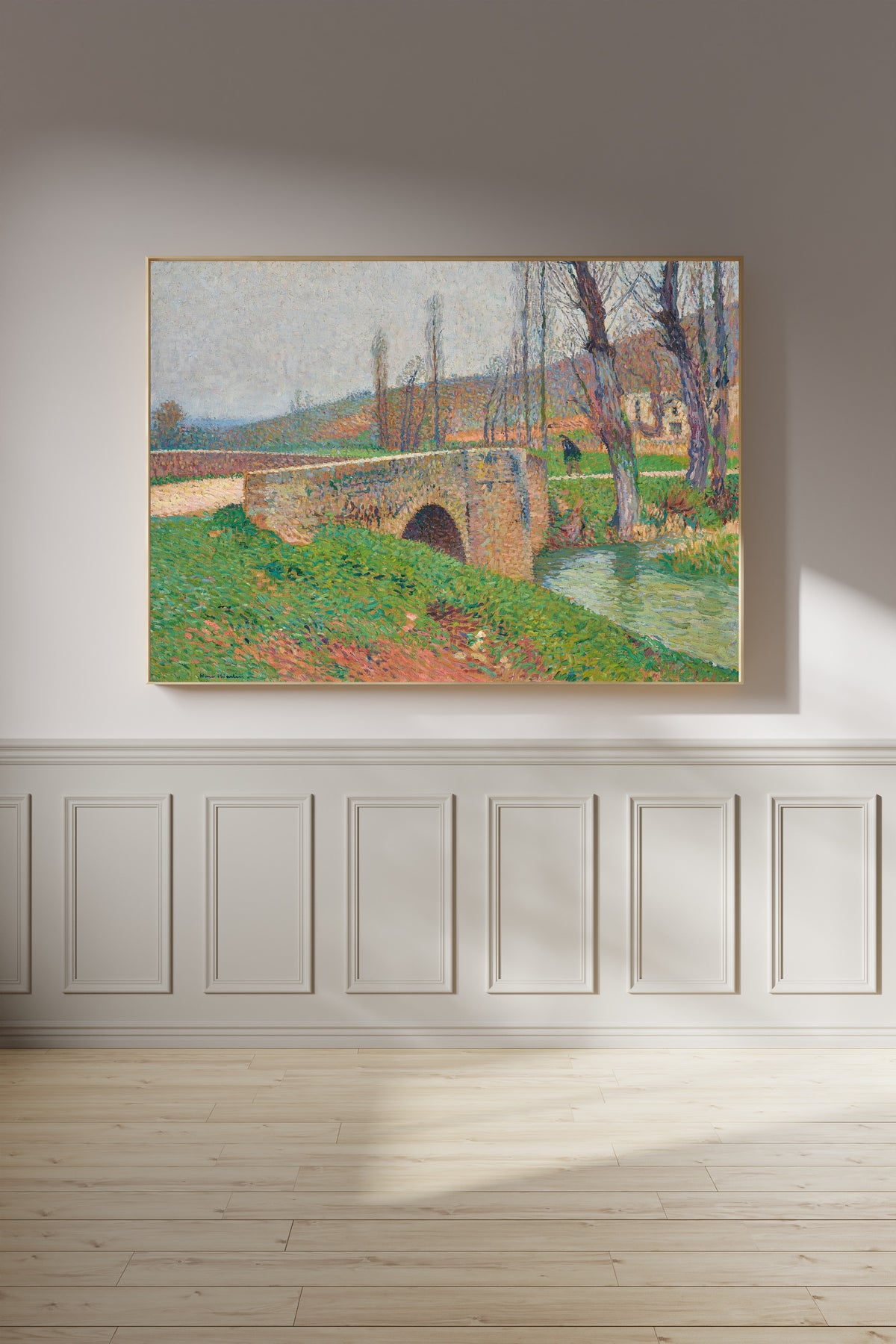 Henri Martin — Le Pont, temps gris | Pointillist Landscape Print