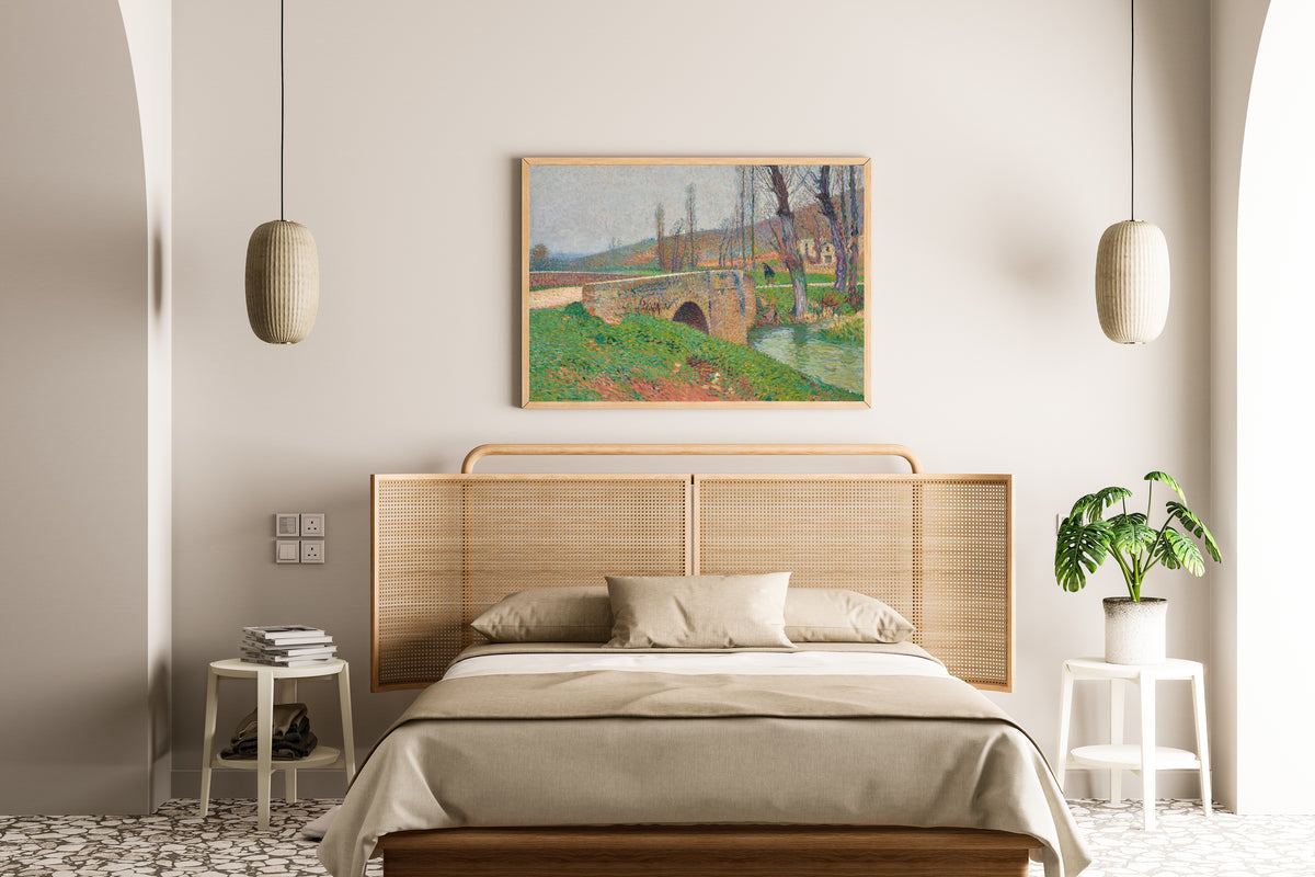 Henri Martin — Le Pont, temps gris | Pointillist Landscape Print