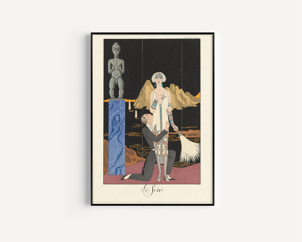 George Barbier — Le Soir | Art Deco Fashion Print