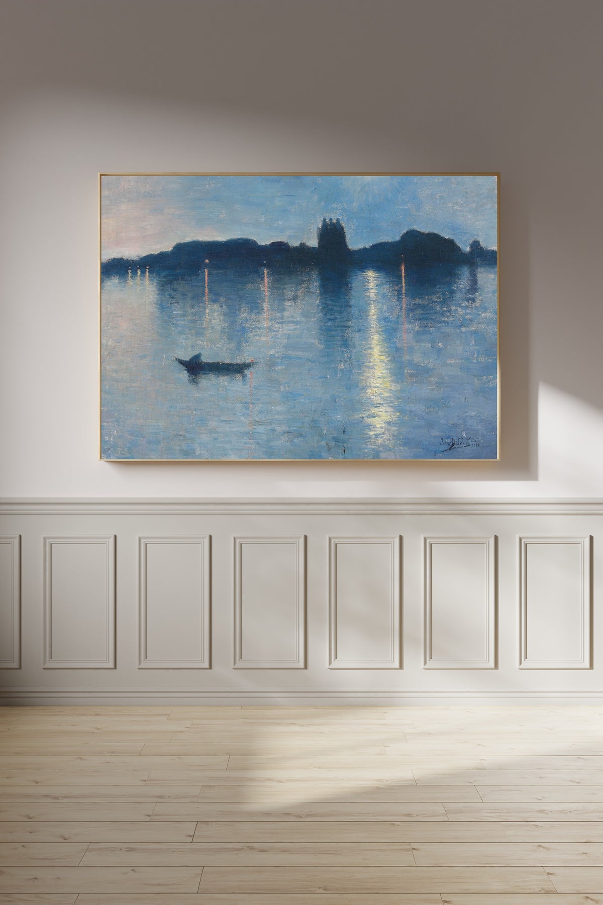 Jean Delville — Le lac au clair de lune | Symbolist Art Print
