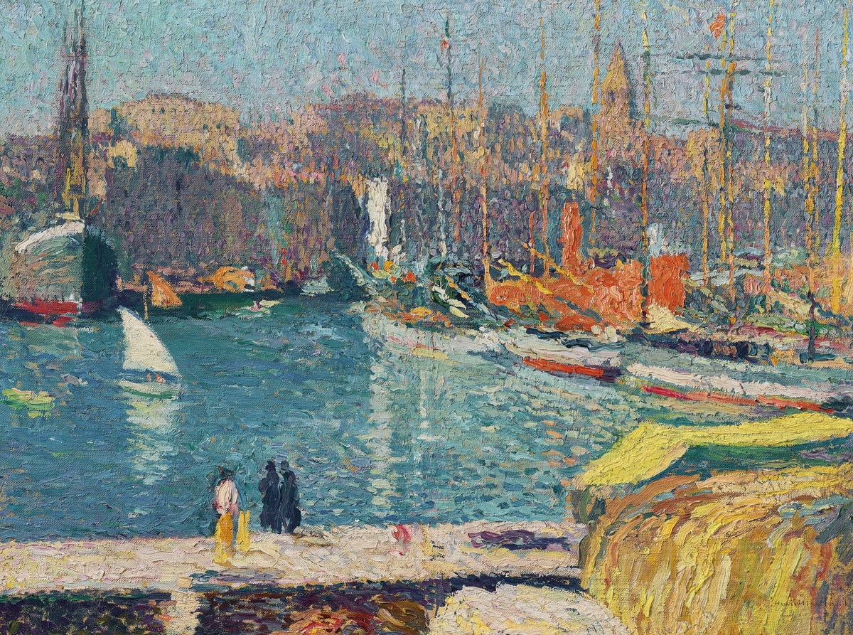 Henri Martin — Le vieux port de Marseille | Pointillist Landscape Print