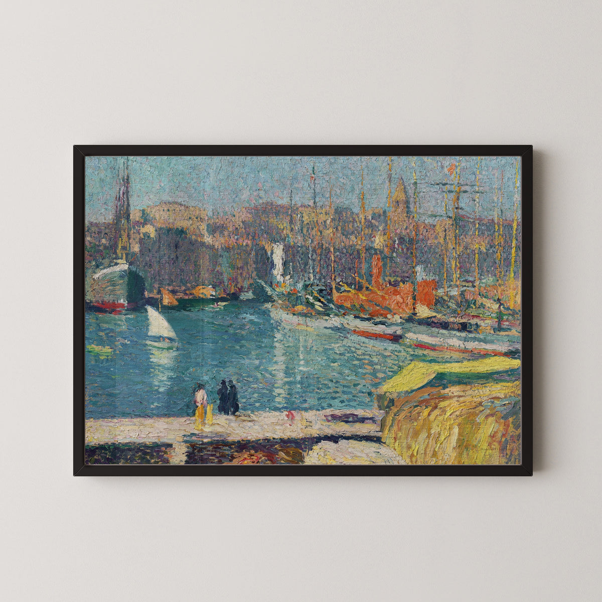 Henri Martin — Le vieux port de Marseille | Pointillist Landscape Print