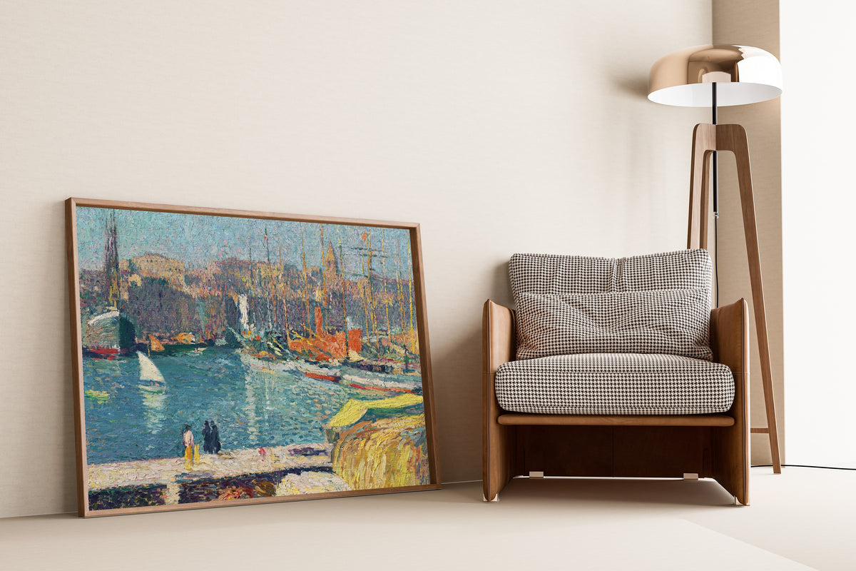 Henri Martin — Le vieux port de Marseille | Pointillist Landscape Print