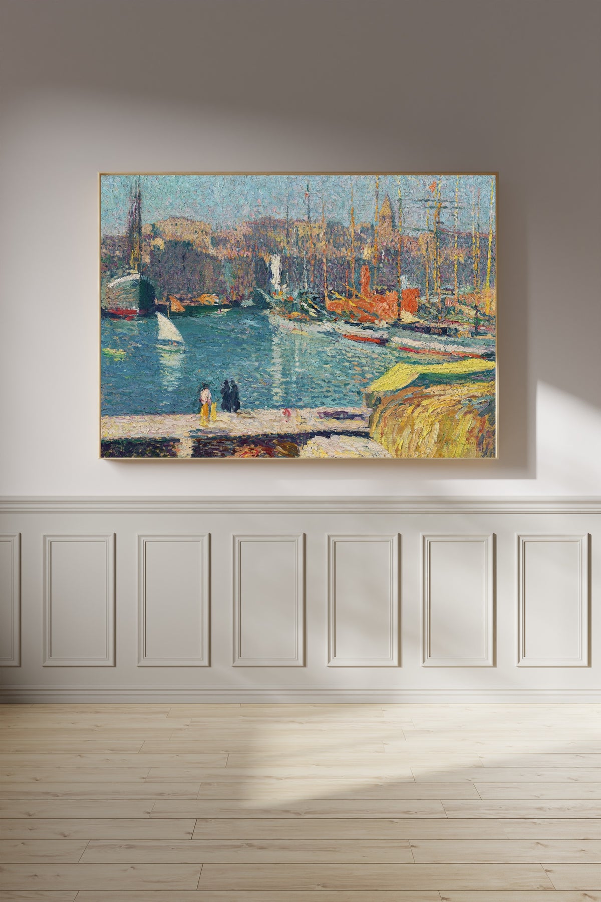 Henri Martin — Le vieux port de Marseille | Pointillist Landscape Print