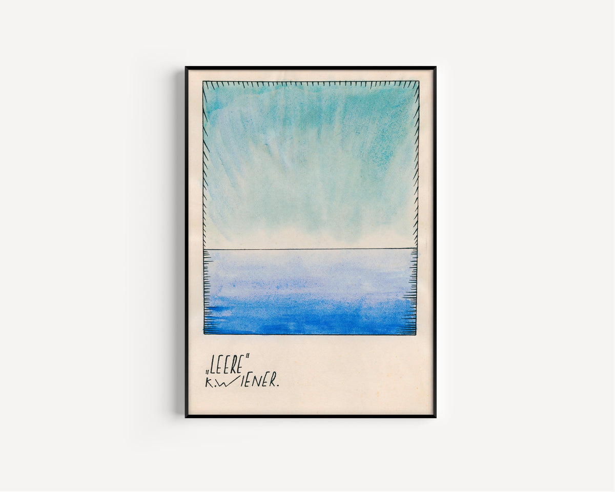 Karl Wiener — Leere (Emptiness) | Abstract Art Print