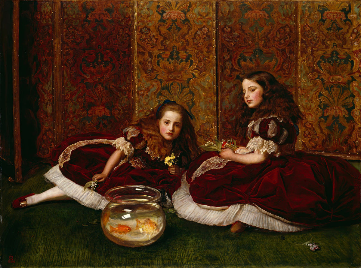 John Everett Millais — Leisure Hours | Pre-Raphaelite Art Print