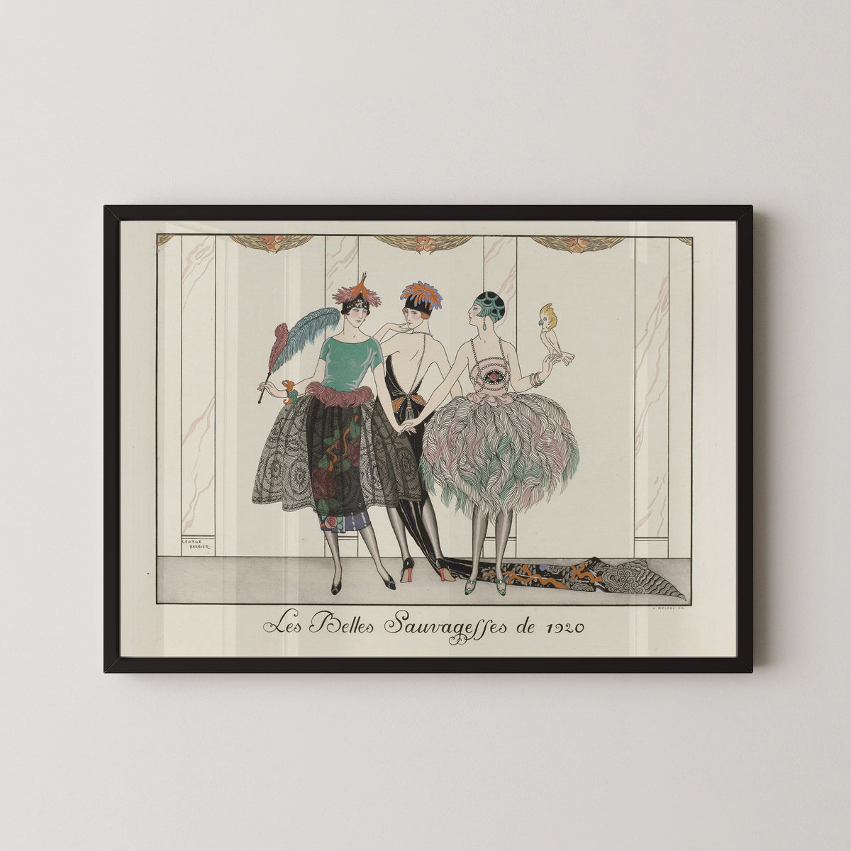 George Barbier — Les Belles Sauvagesses de 1920 | Art Deco Fashion Print