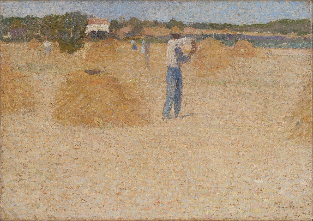 Henri Martin — Les Moissons de blé | Pointillist Landscape Print